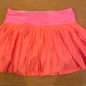 LULULEMON ORANGE TENNIS SKIRT